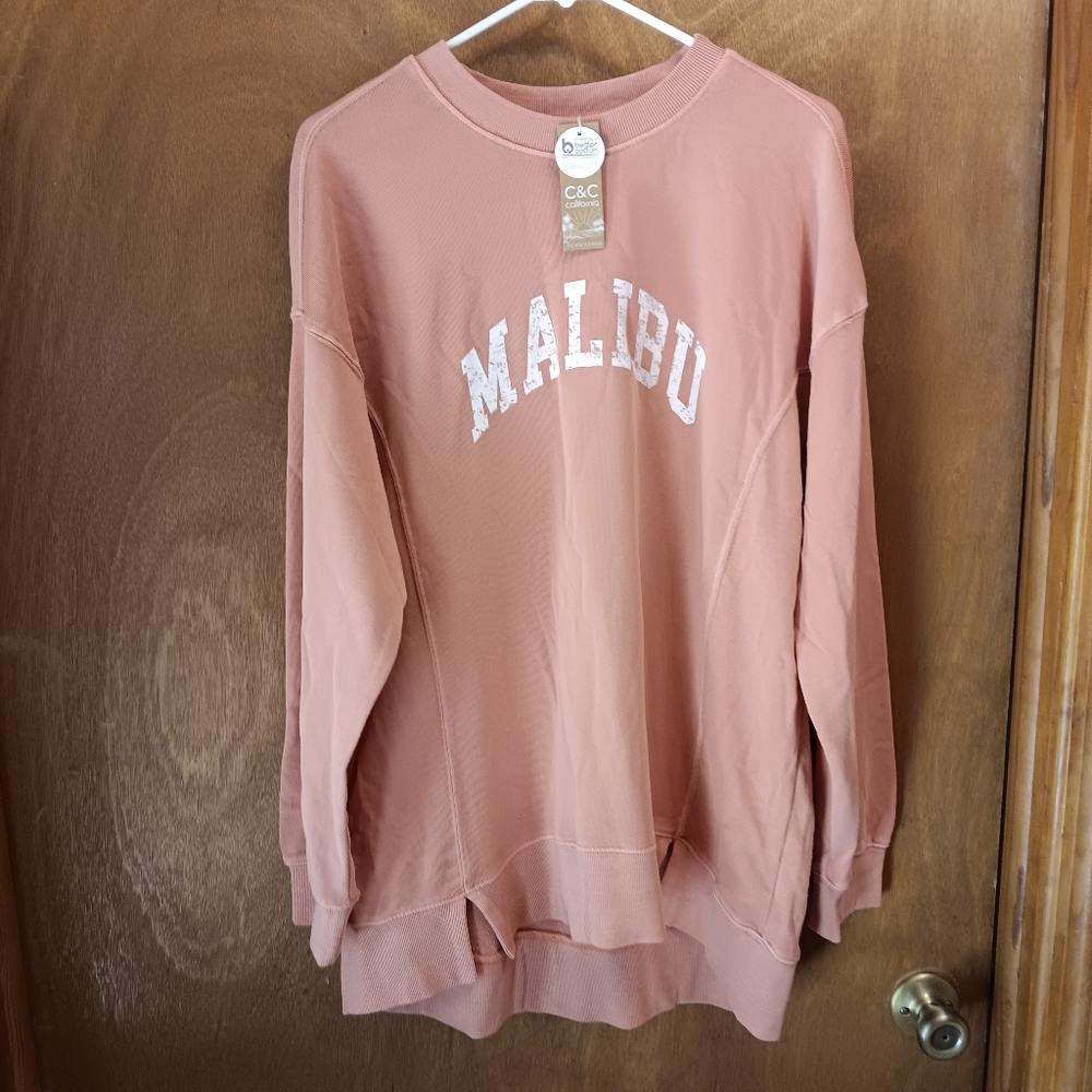 C&C California Dusty Rose Malibu Pullover